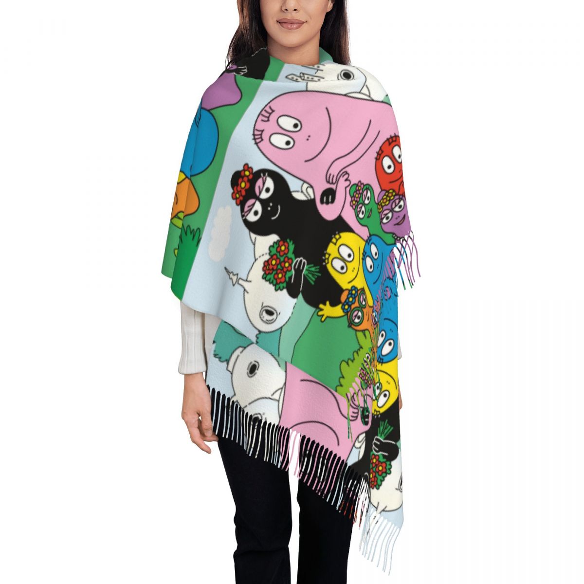 Les Barbapapa Family Shawls Wr – обзор и цена Pashmina Wrap Large