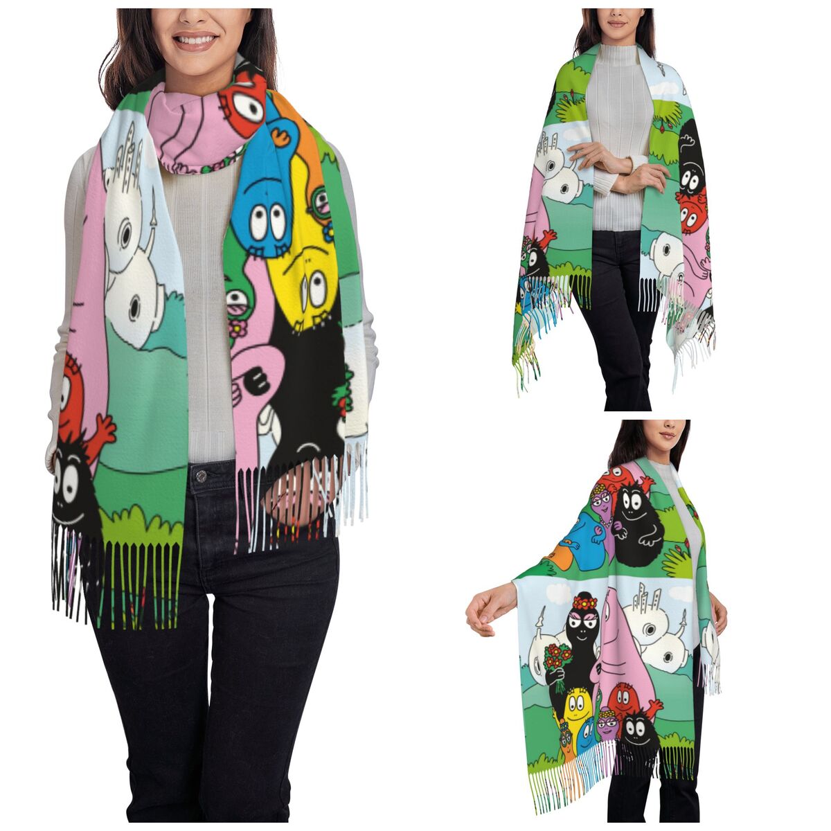 Les Barbapapa Family Shawls Wr – обзор и цена Pashmina Wrap Large
