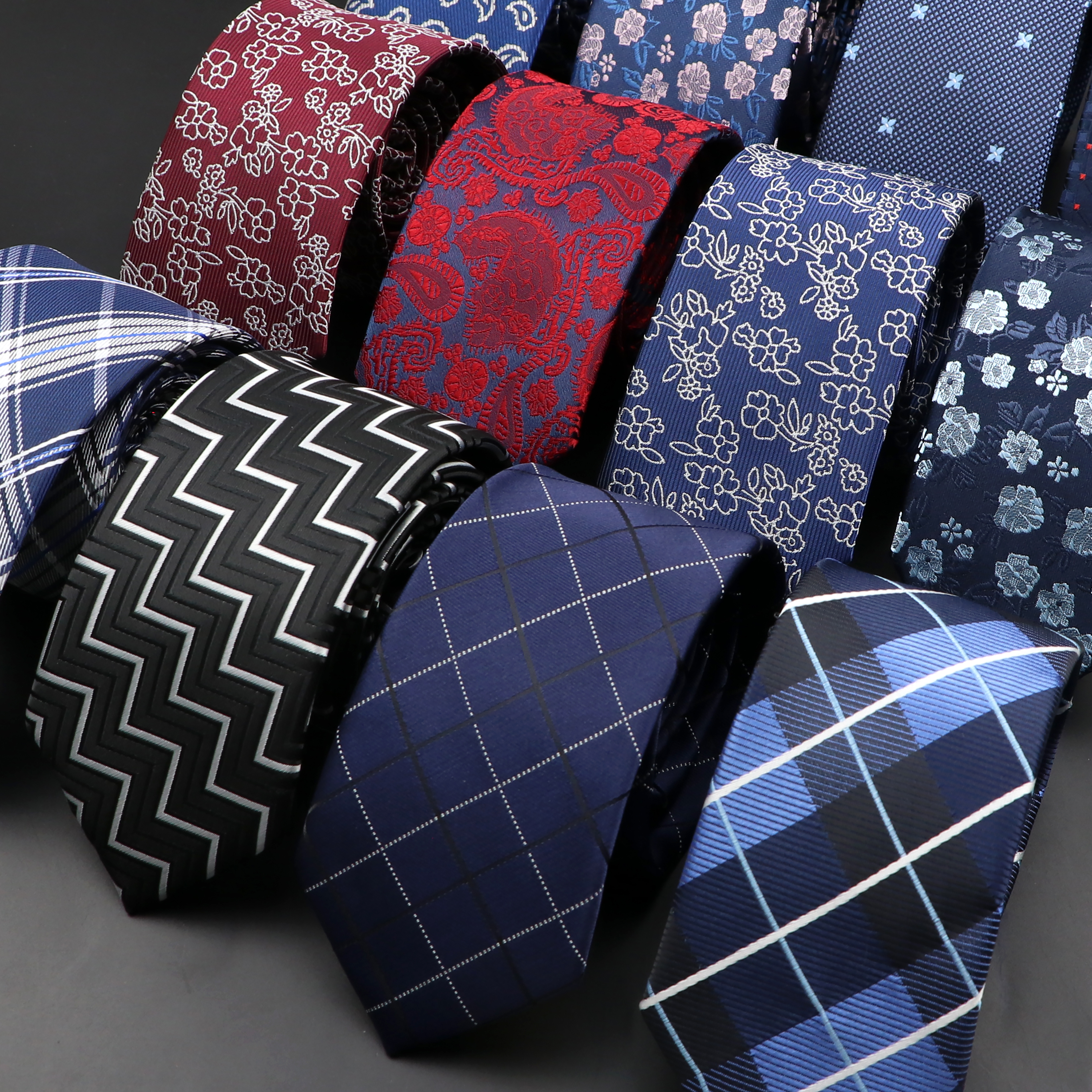 New Men Ties Solid Color Strip – обзор и цена Skinny Tie Men
