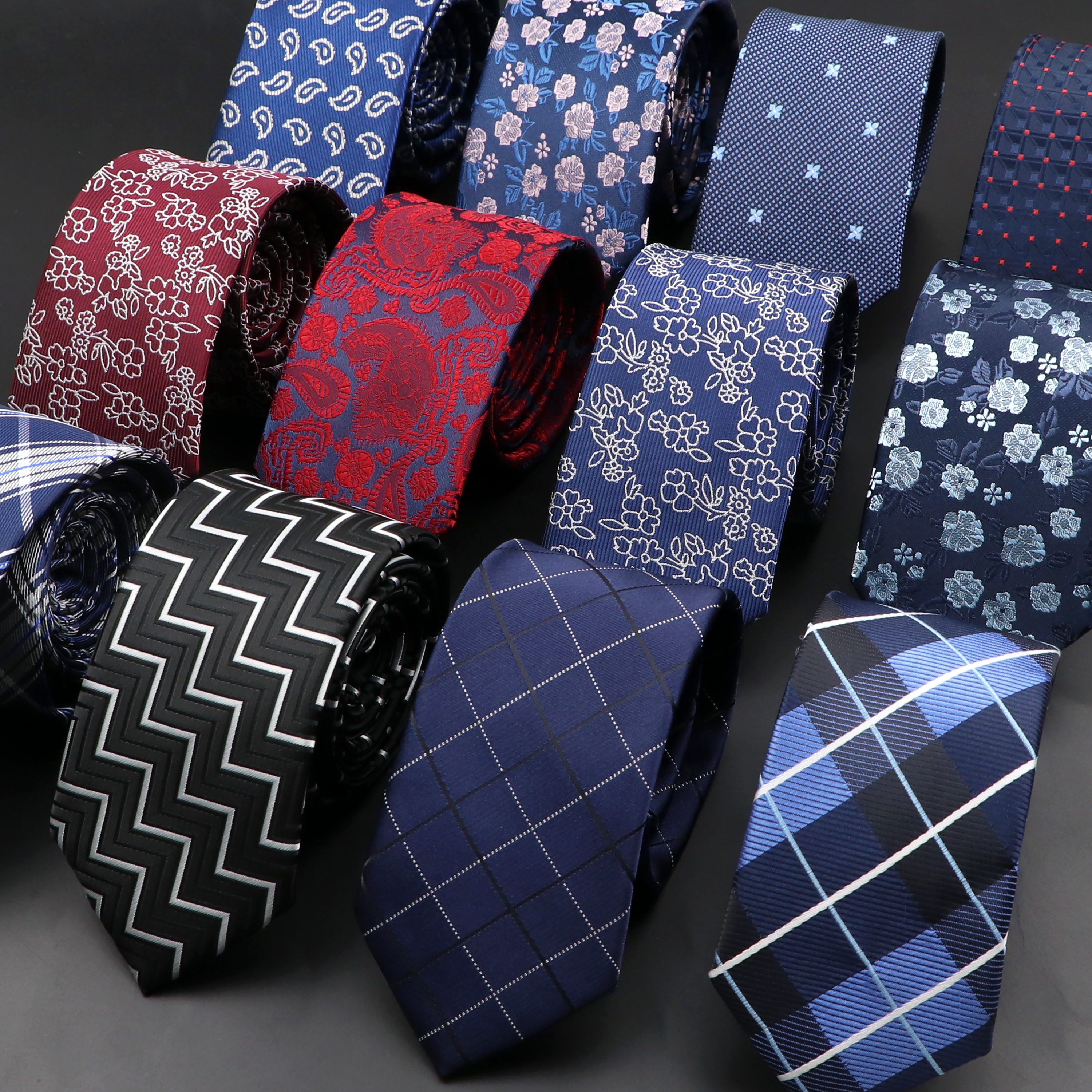 New Men Ties Solid Color Strip – обзор и цена Skinny Tie Men