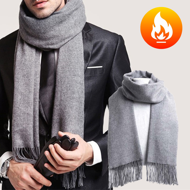 Autumn And Winter Solid Color  – обзор и цена Muffler Men Wool