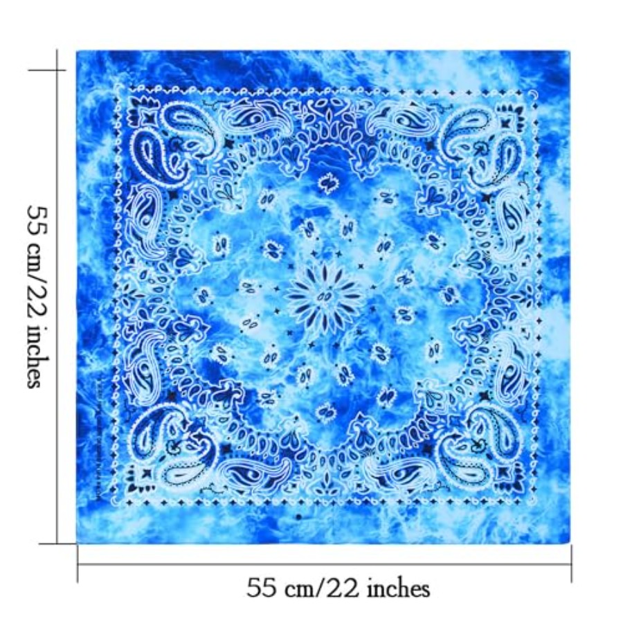 URATOT 6 Pack Tie Dye Bandana  – обзор и цена Handkerchief Cotton Men