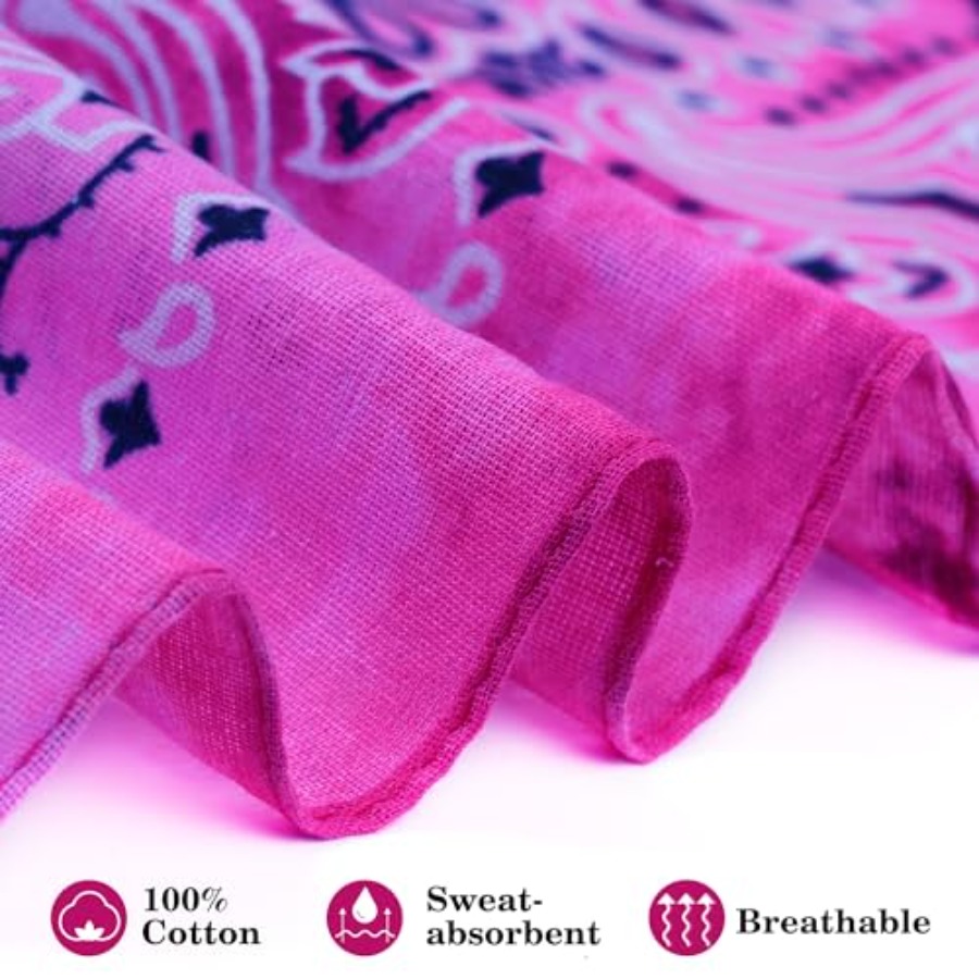 URATOT 6 Pack Tie Dye Bandana  – обзор и цена Handkerchief Cotton Men