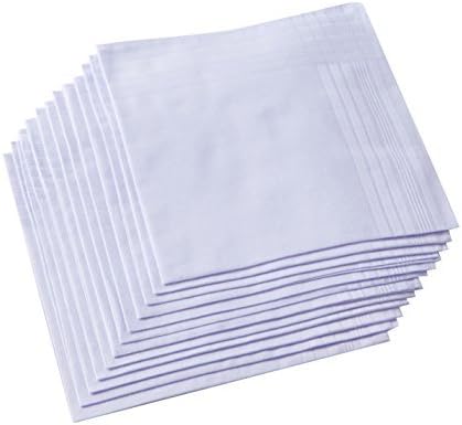 Men's Pure White 100% Cotton H – обзор и цена Handkerchief Cotton Men