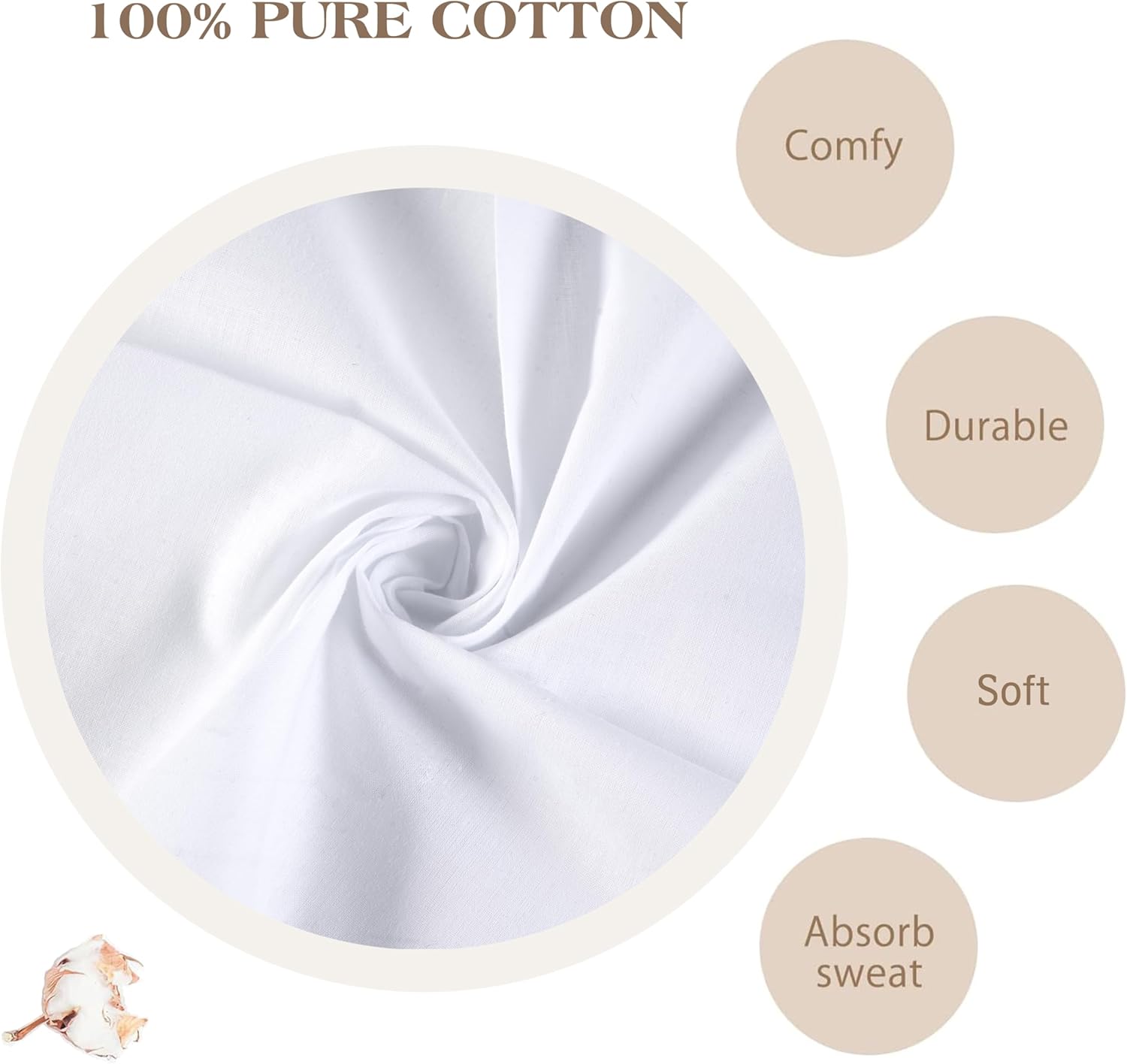 Men's Pure White 100% Cotton H – обзор и цена Handkerchief Cotton Men