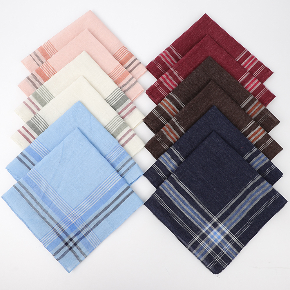 6pcs Men's Mixed Color Plaid S – обзор и цена Handkerchief Cotton Men