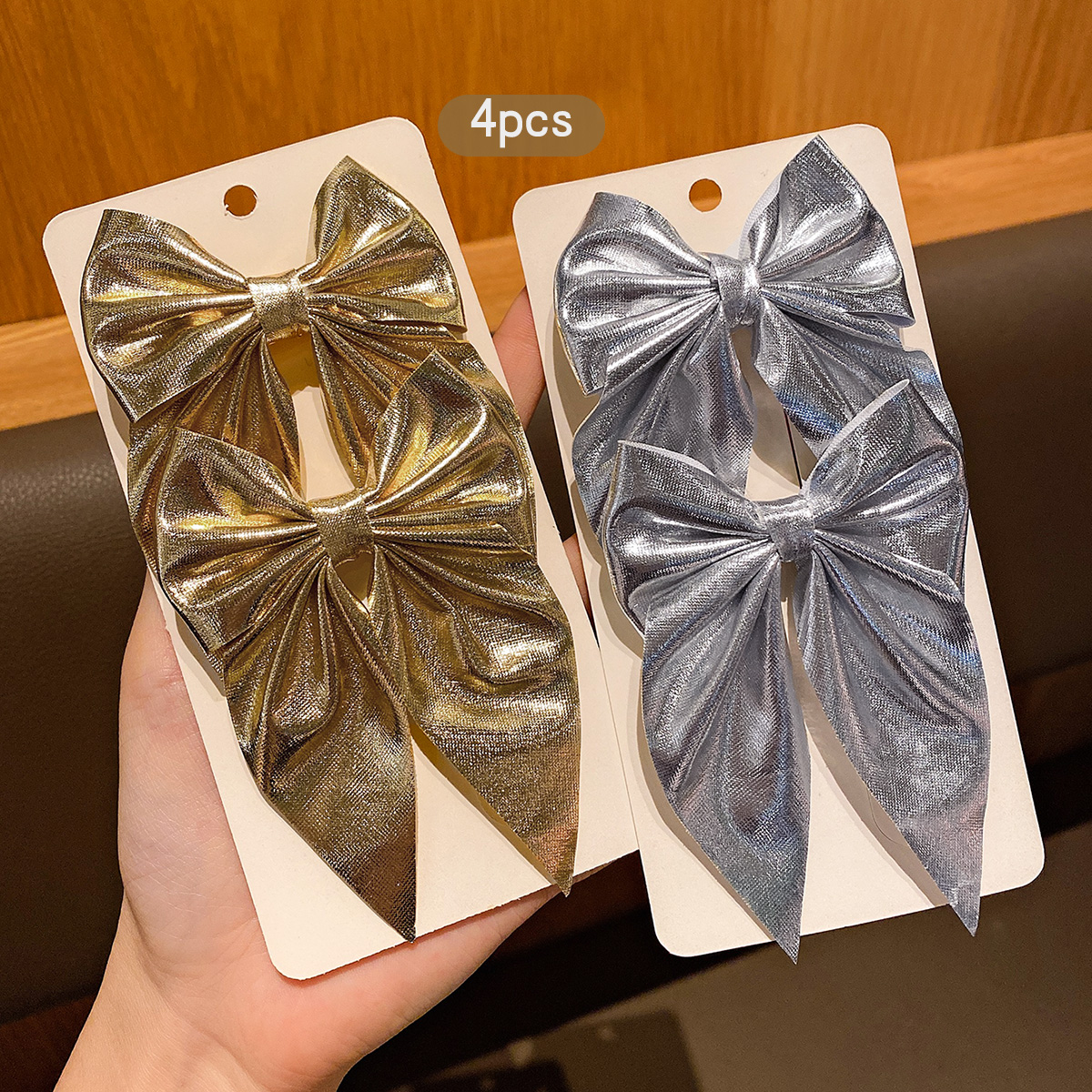 4 fashionable bow hair clips i – обзор и цена Tie Clip Silver