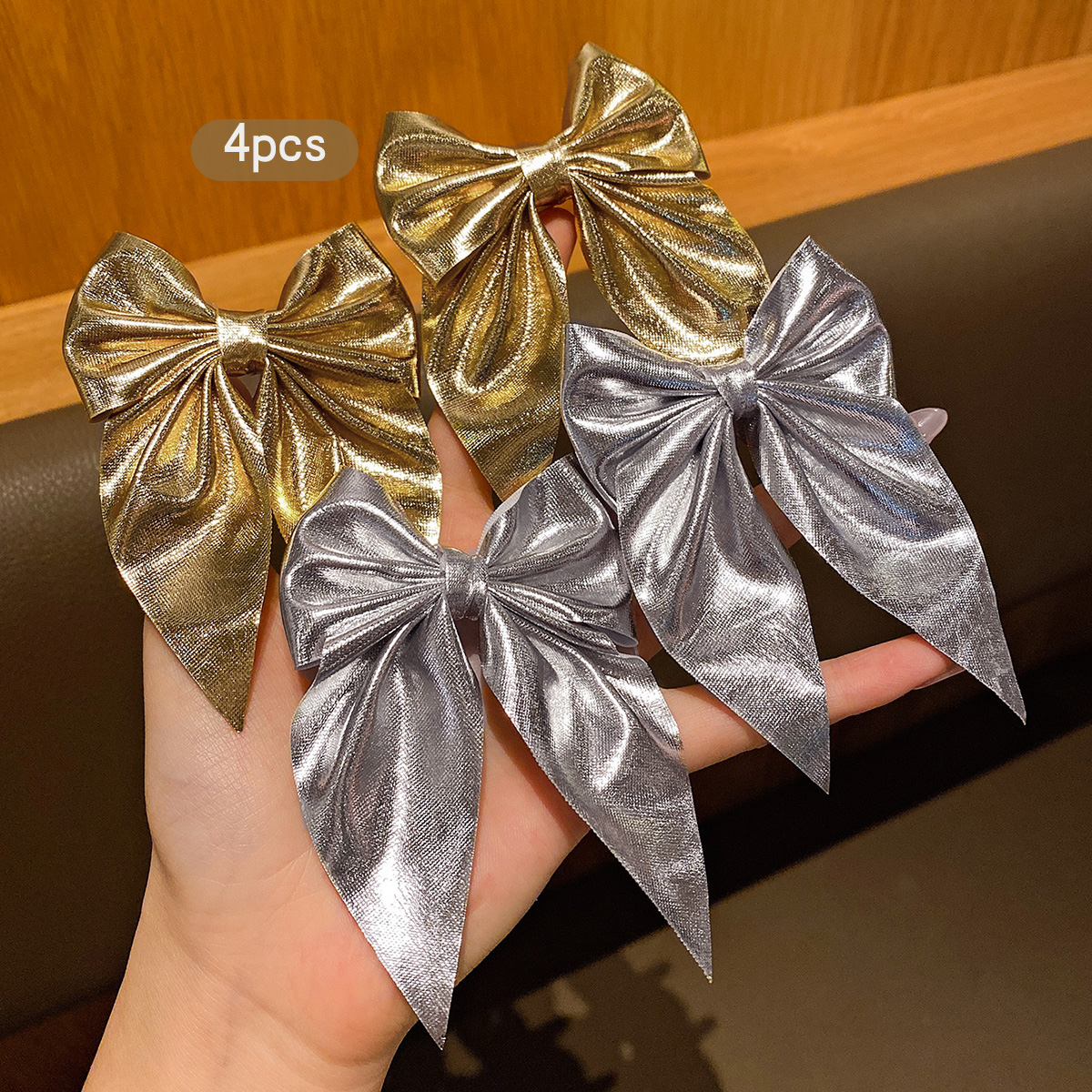 4 fashionable bow hair clips i – обзор и цена Tie Clip Silver