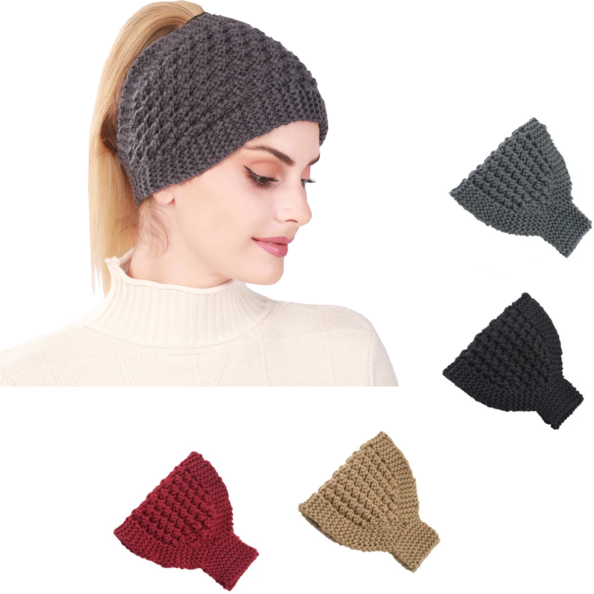 1PC Knitted Soft Stretch Turba – обзор и цена Head Wrap Turban