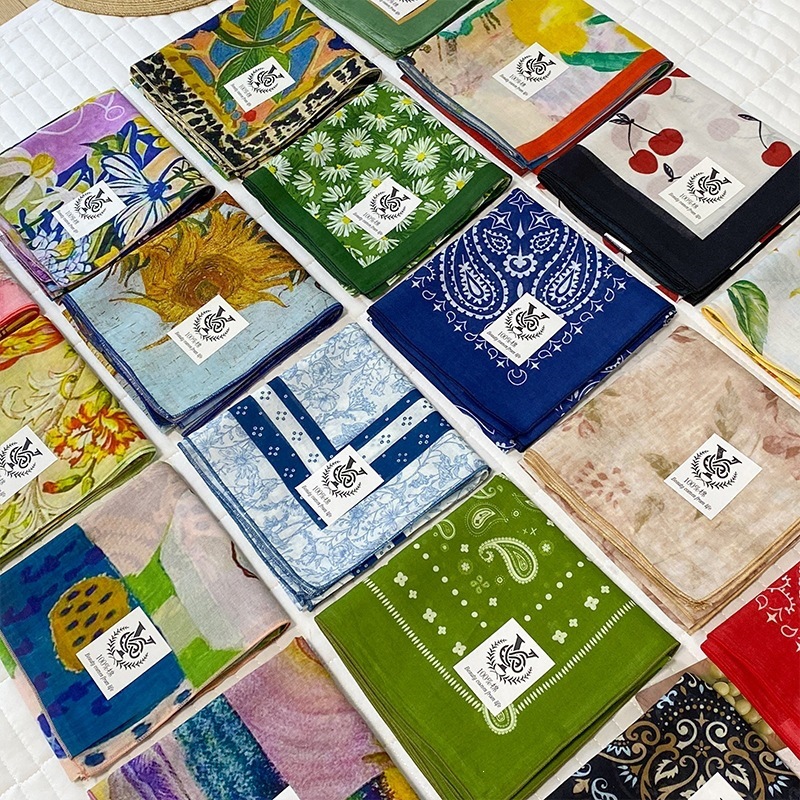 100% Cotton Square Scarf For W – обзор и цена Bandana Cotton