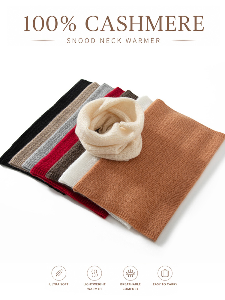 100% Pure Cashmere Waffle Knit – обзор и цена Infinity Scarf Knit