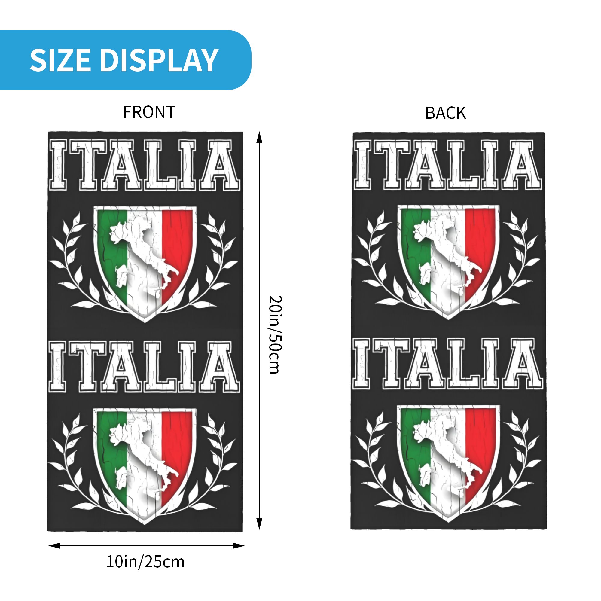 Custom Italy Flag Bandana Neck – обзор и цена Neck Warmer Tube