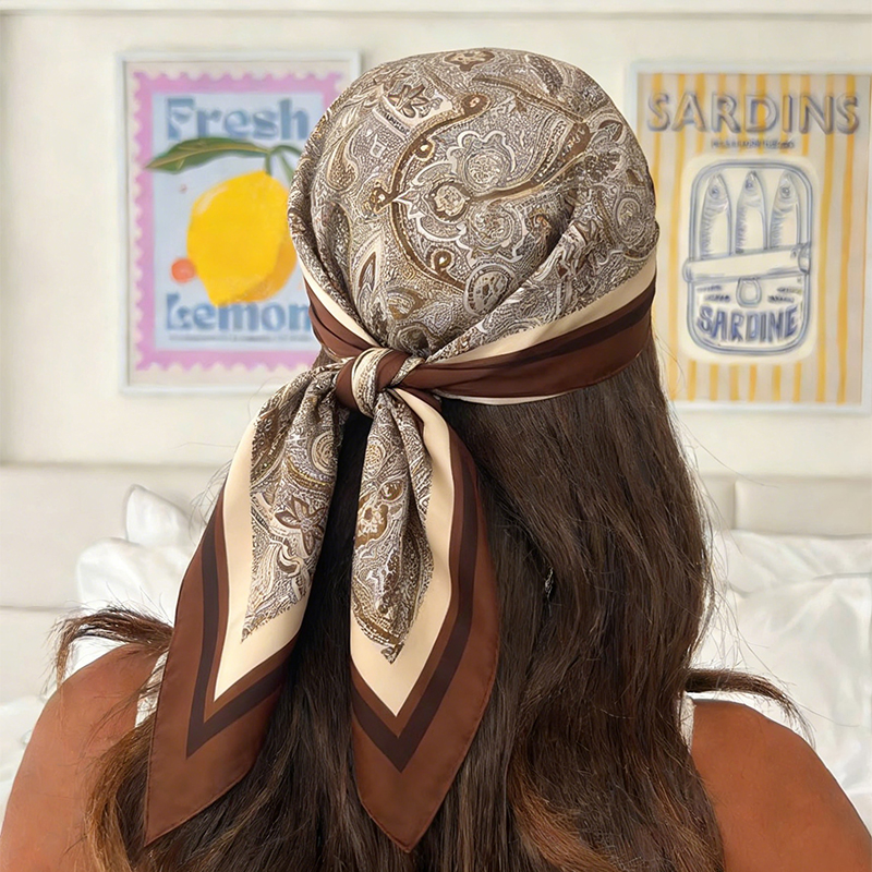 Luxury Women Silk Square Scarf – обзор и цена Face Scarf Mask