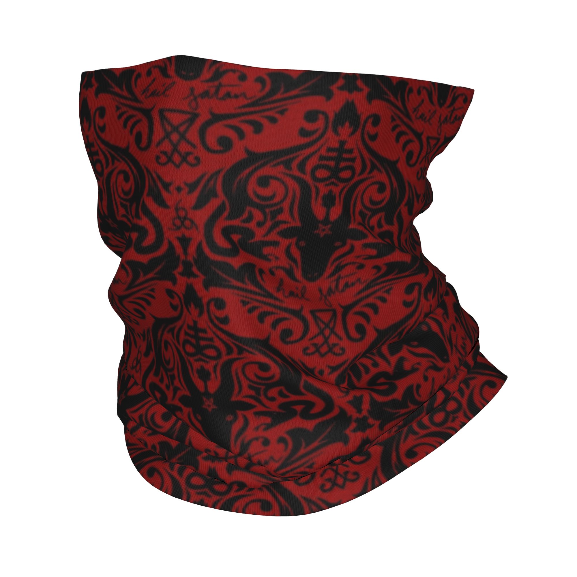 Baphomet Damask Hail Satan Bla – обзор и цена Neck Warmer Tube
