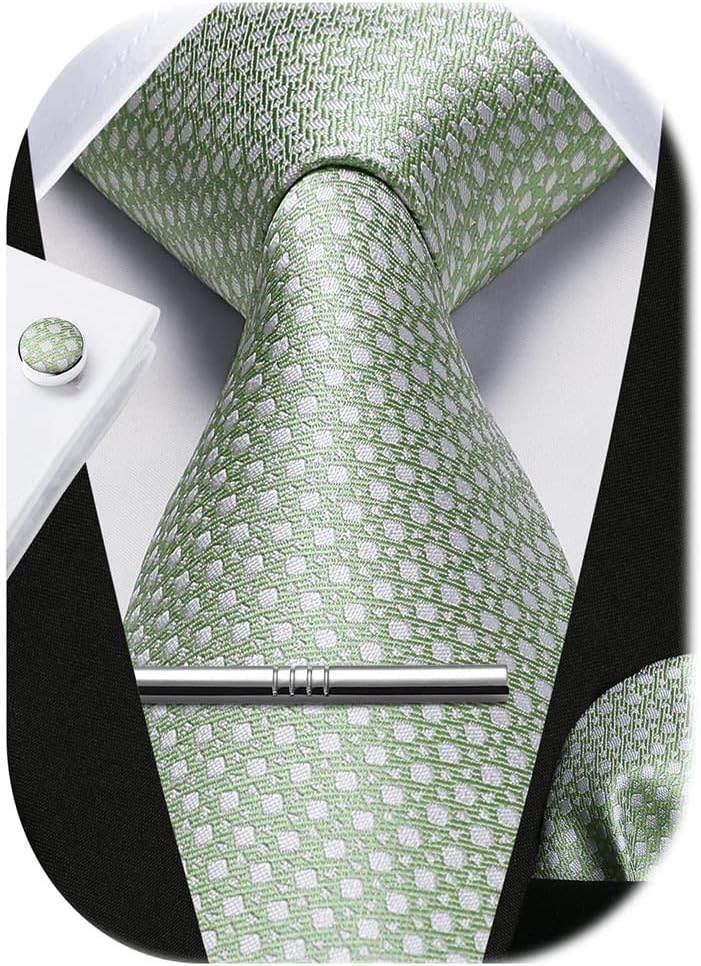 Classic Checkered Tie Set with – обзор и цена Pocket Square Set
