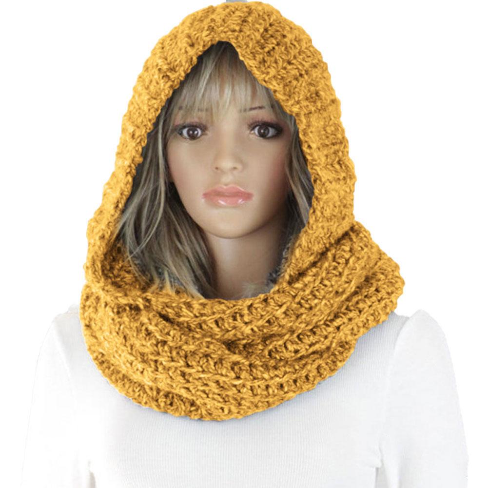Knitted Hooded Scarf Winter Wo – обзор и цена Infinity Scarf Knit