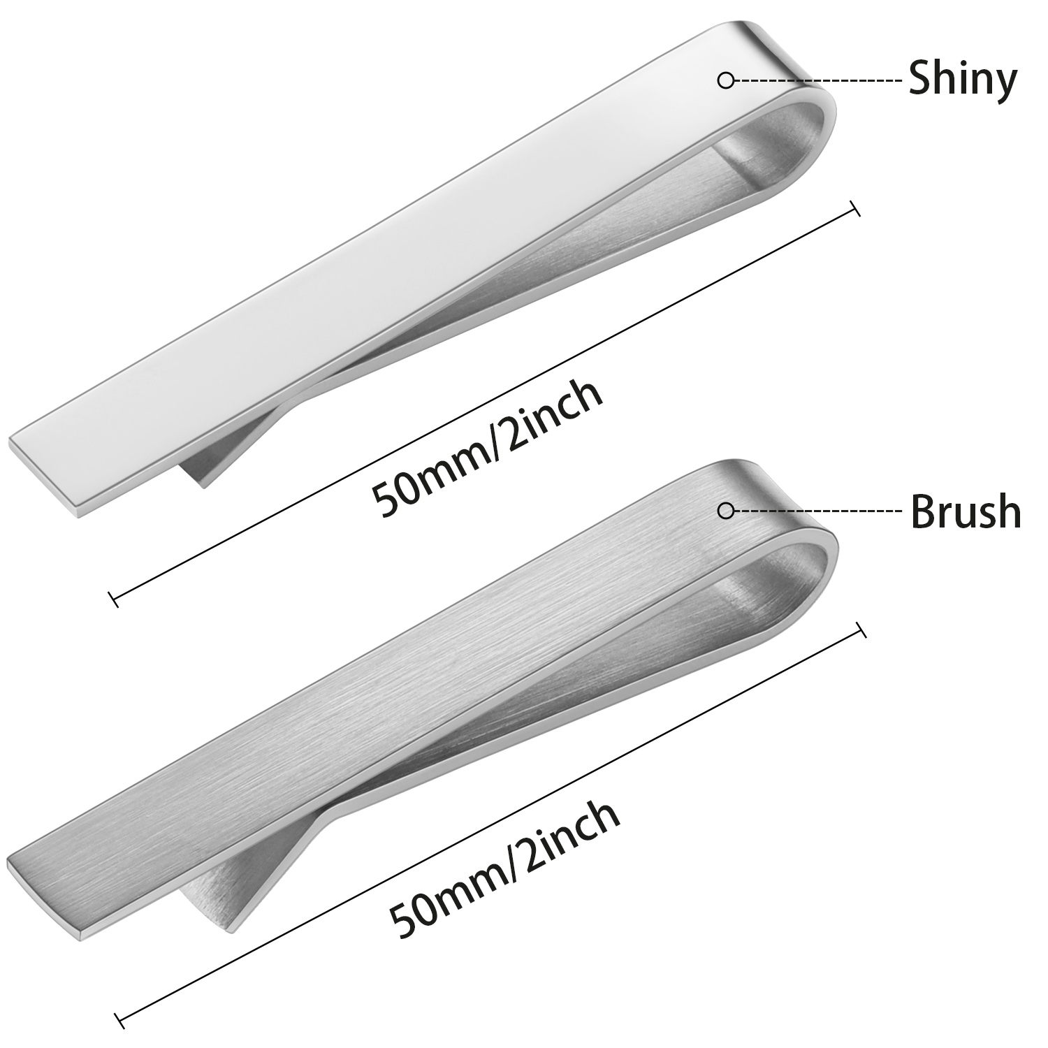 HAWSON 2 in shiny and brushTie – обзор и цена Tie Bar Set Gift