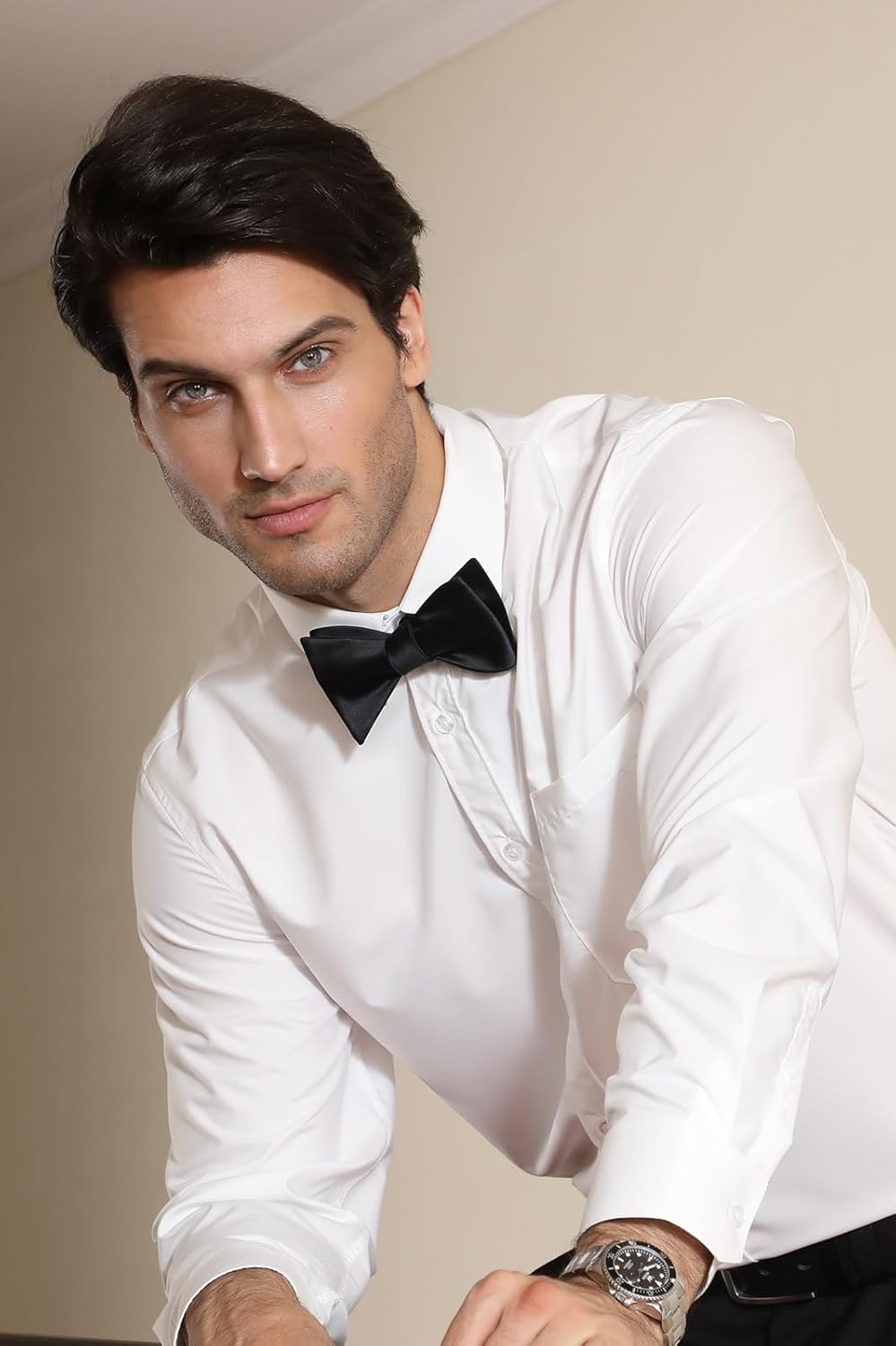 Solid Color Self Tie Bow Tie & – обзор и цена Pocket Square Set