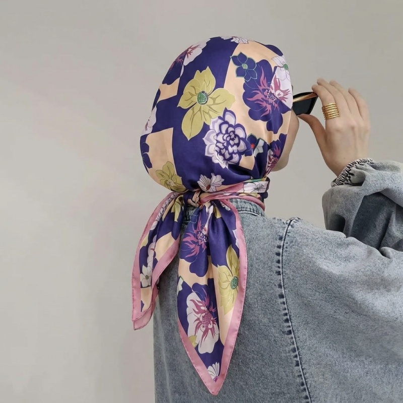 Print Silk Scarf Fashion Turba – обзор и цена Face Scarf Mask