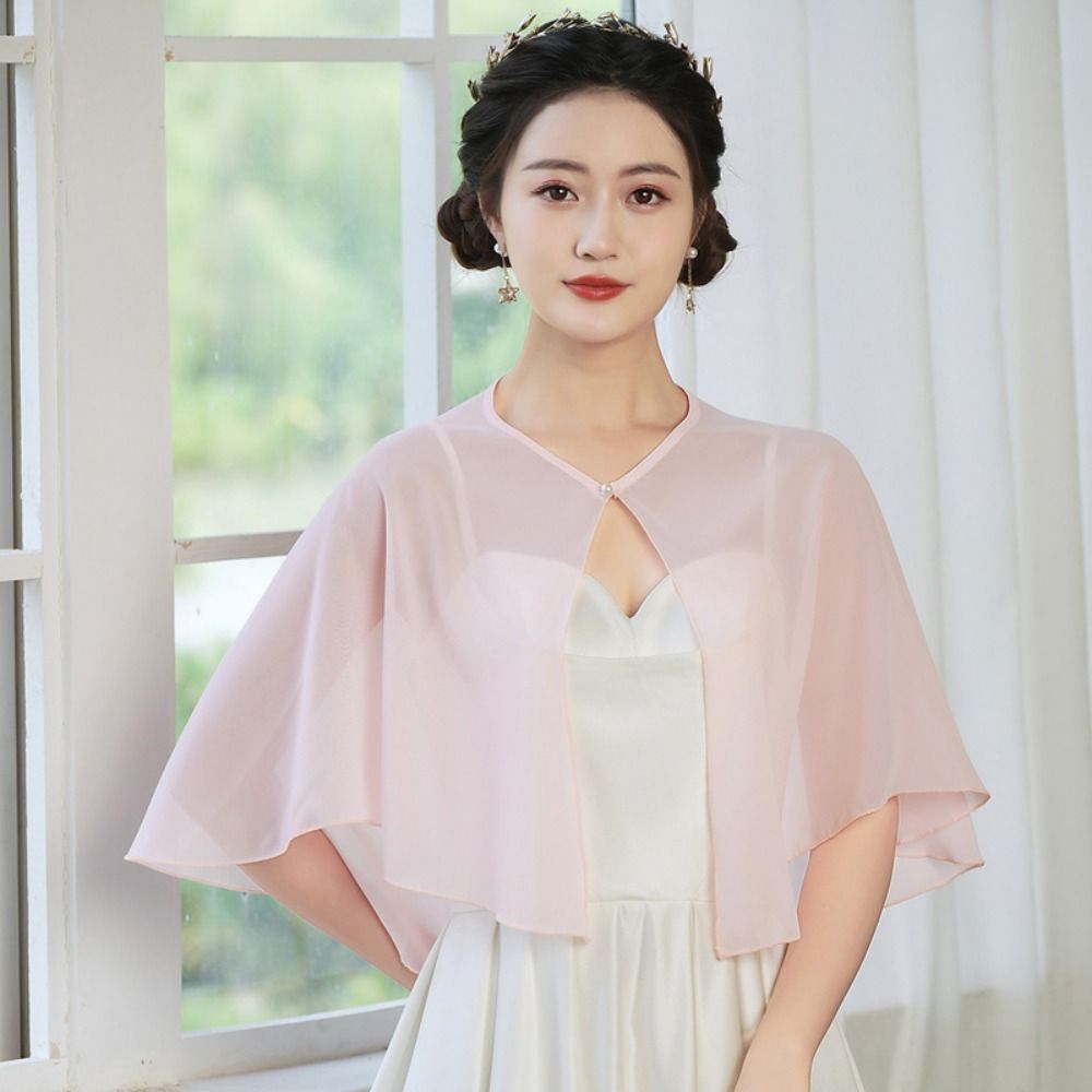 Vintage Sheer Chiffon Capelet  – обзор и цена Stole Wedding Shawl