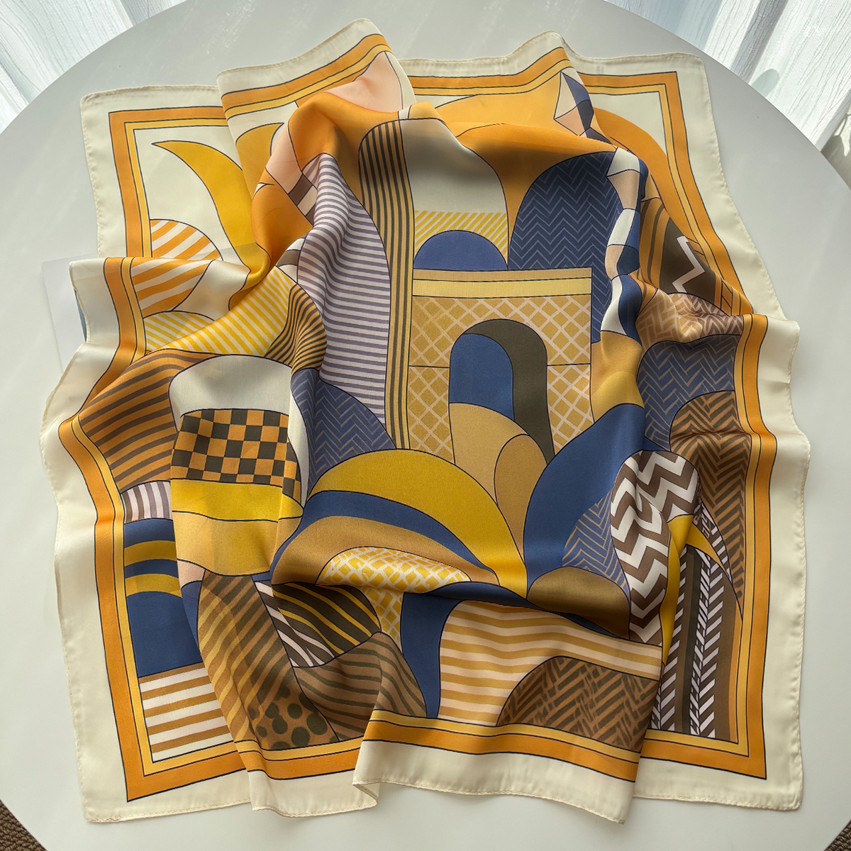Luxury Square Scarf For Women  – обзор и цена Silk Neck Scarf