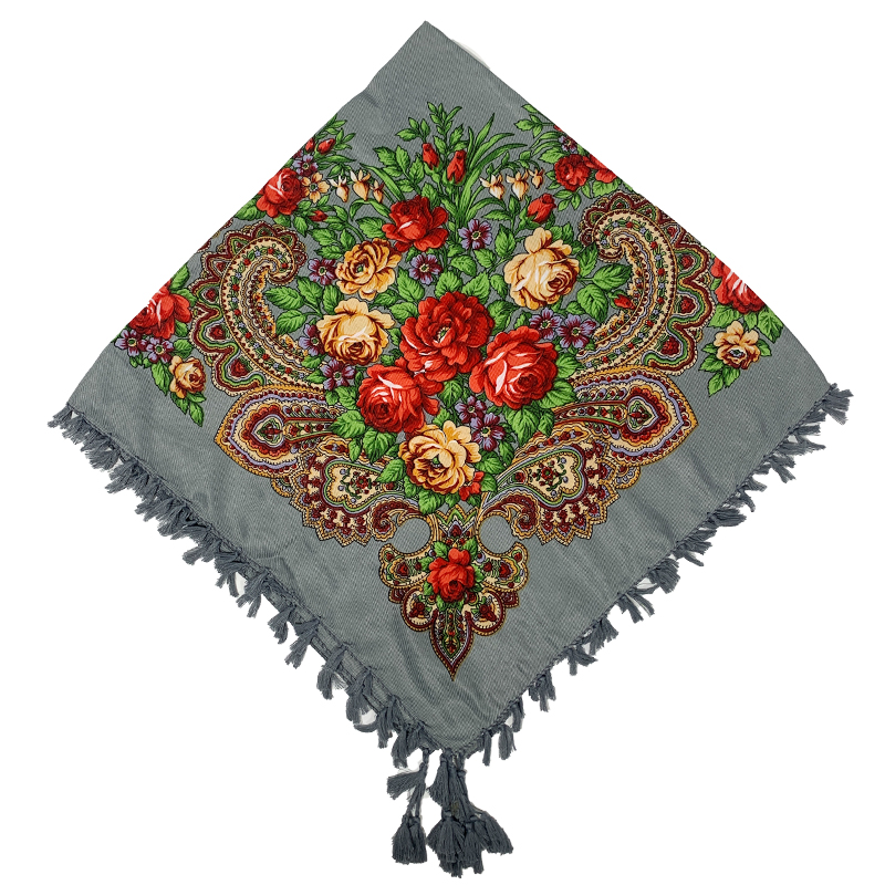 90*90cm WomenRussian Floral Sq – обзор и цена Bandana Cotton