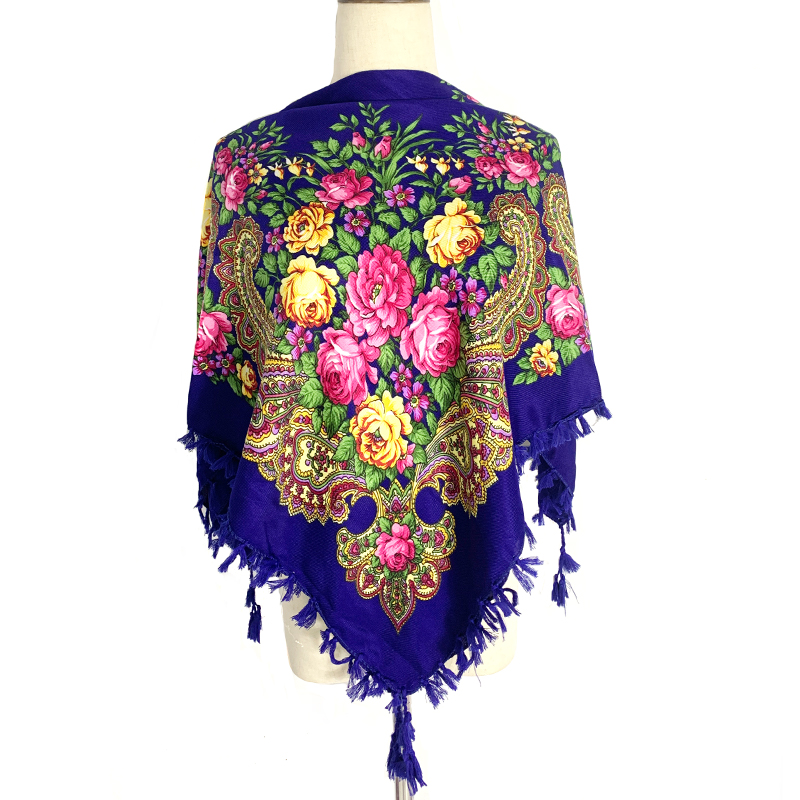 90*90cm WomenRussian Floral Sq – обзор и цена Bandana Cotton