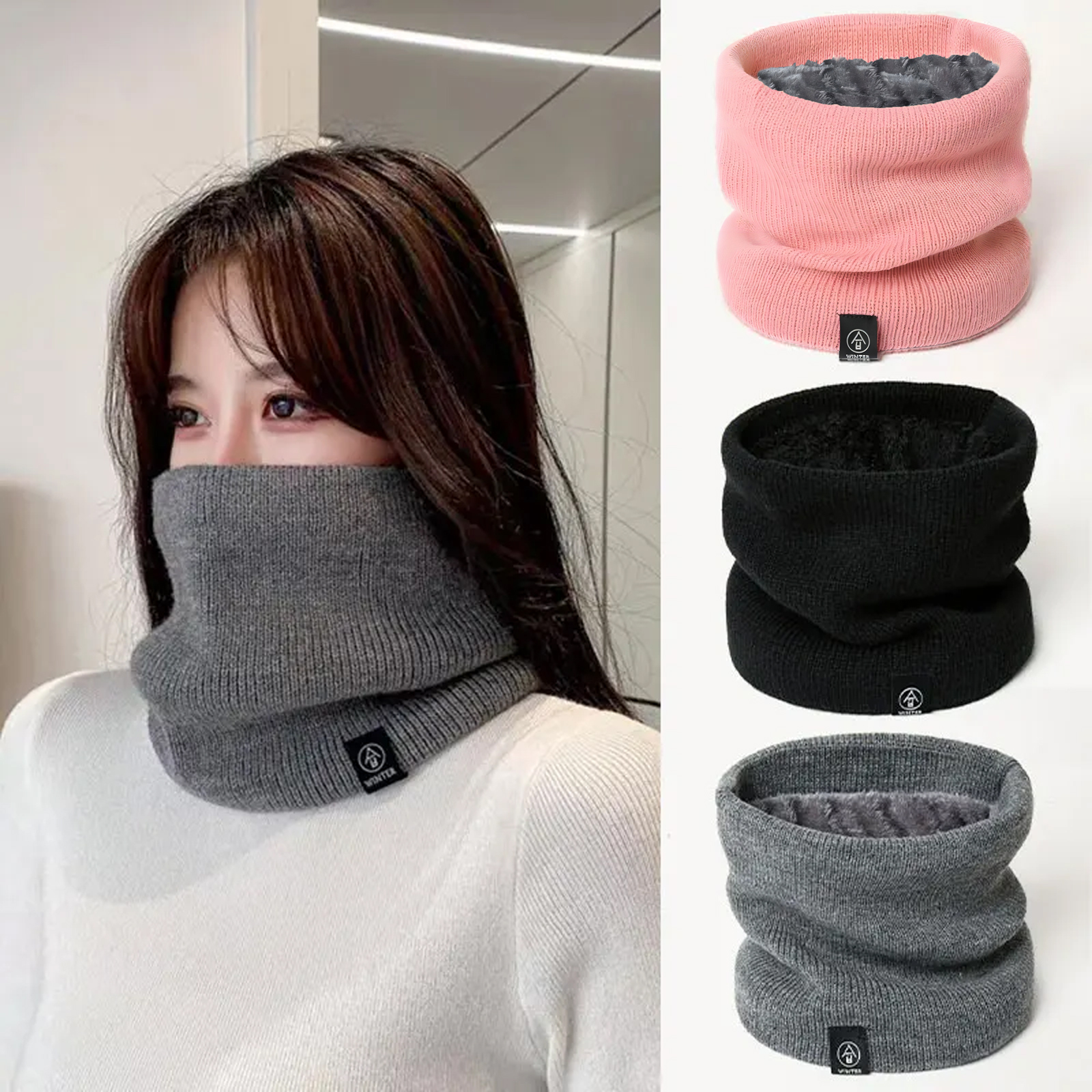 Fashion Women Knitted Scarf So – обзор и цена Muffler Men Wool