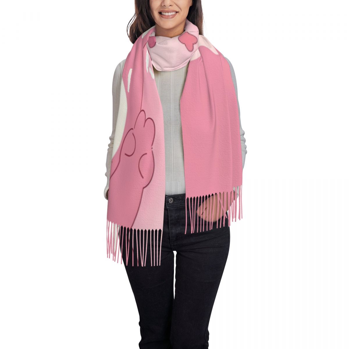 Lotso Pink Bear Women's Scarf  – обзор и цена Pashmina Wrap Large
