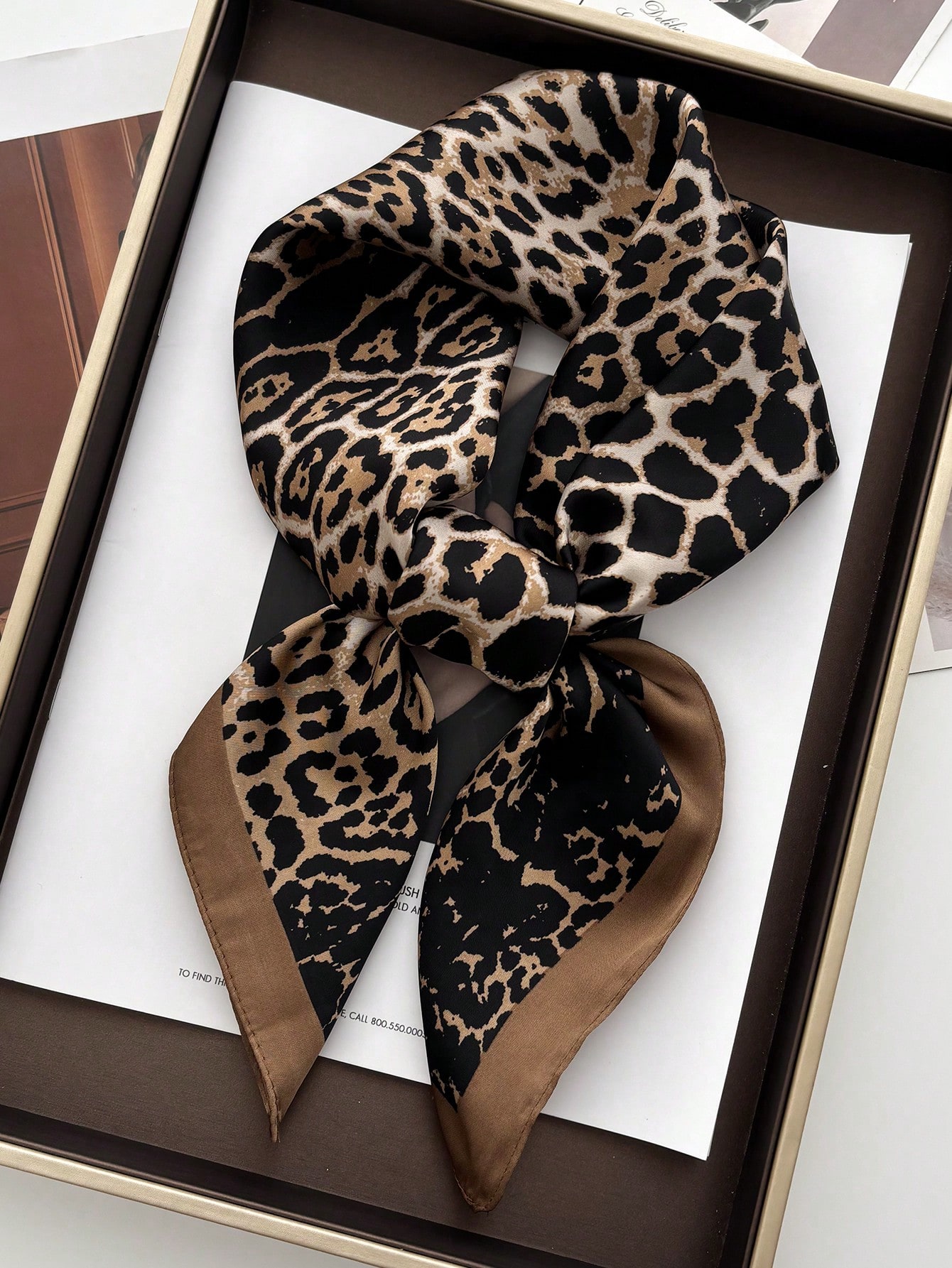 1pc Luxury Brand Leopard Print – обзор и цена Bandana Cotton