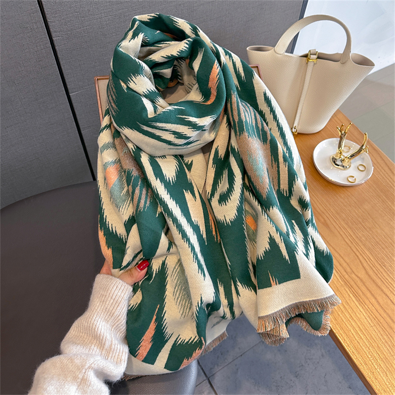 2025 Brand Warm Cashmere Ponch – обзор и цена Woven Scarf Blanket