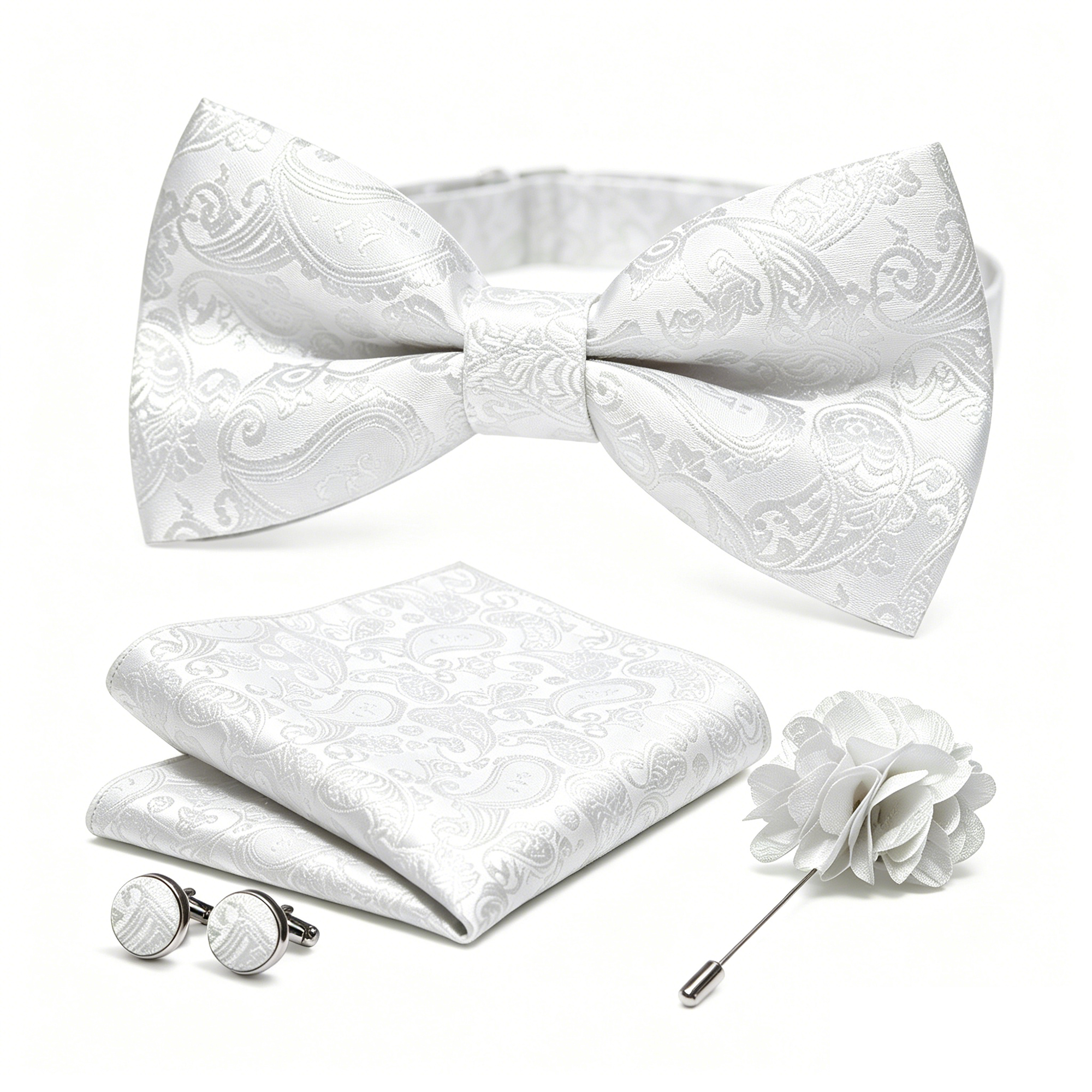 36pcs Black Silk Jacquard Pais – обзор и цена Bow Tie Pre Tied