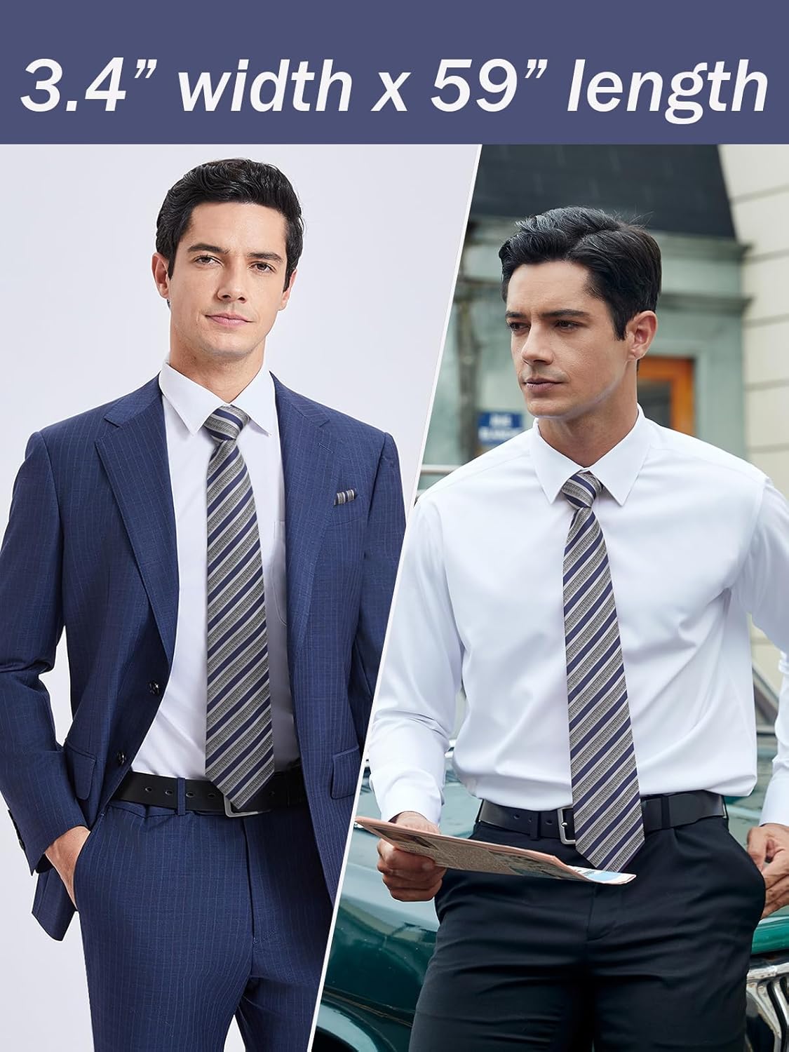 Men's Stripe Tie & Pocket Squa – обзор и цена Handkerchief Cotton Men