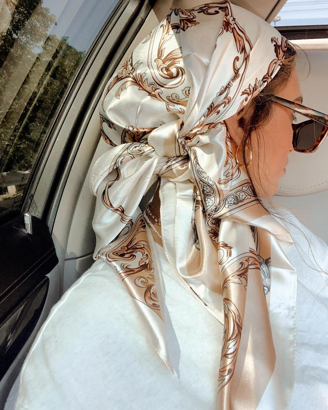 Satin Square Scarf Women Musli – обзор и цена Face Scarf Mask
