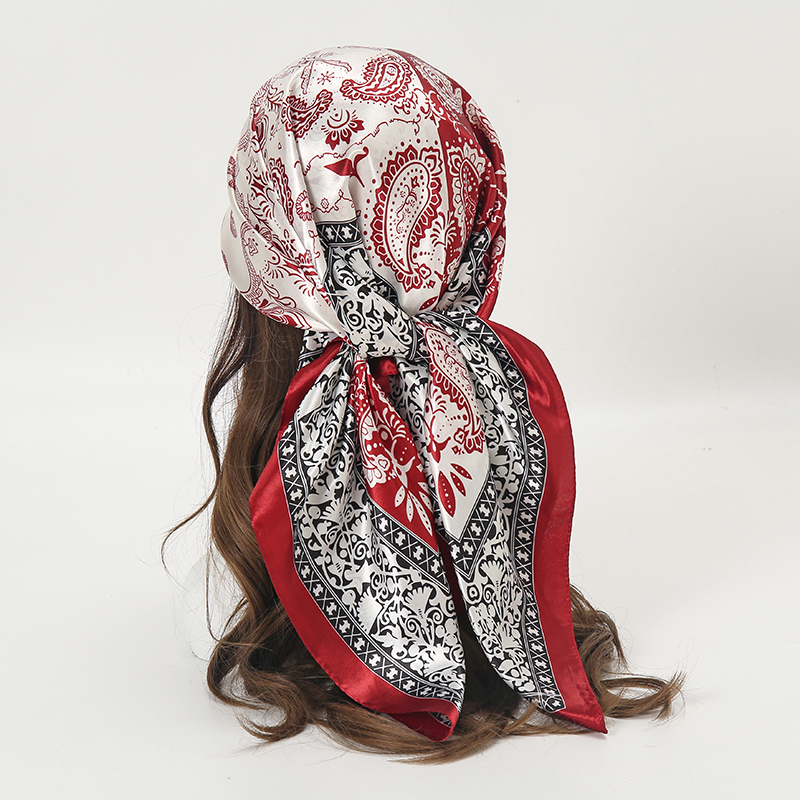 Satin Square Scarf Women Musli – обзор и цена Face Scarf Mask