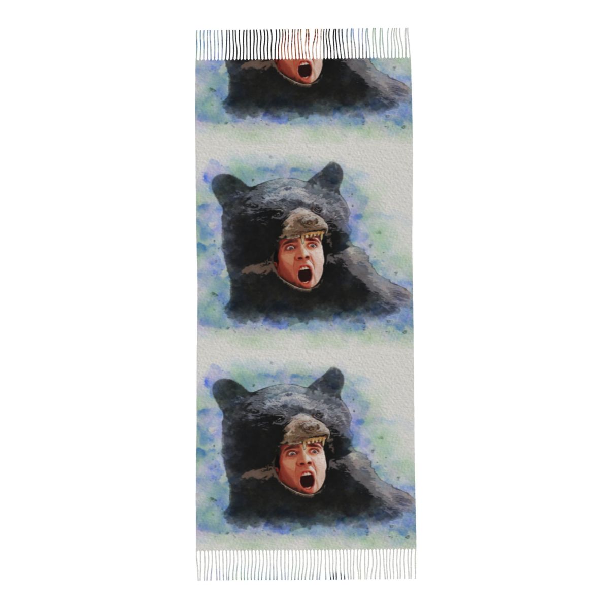 Cage Bear Watercolor Scarf for – обзор и цена Pashmina Wrap Large