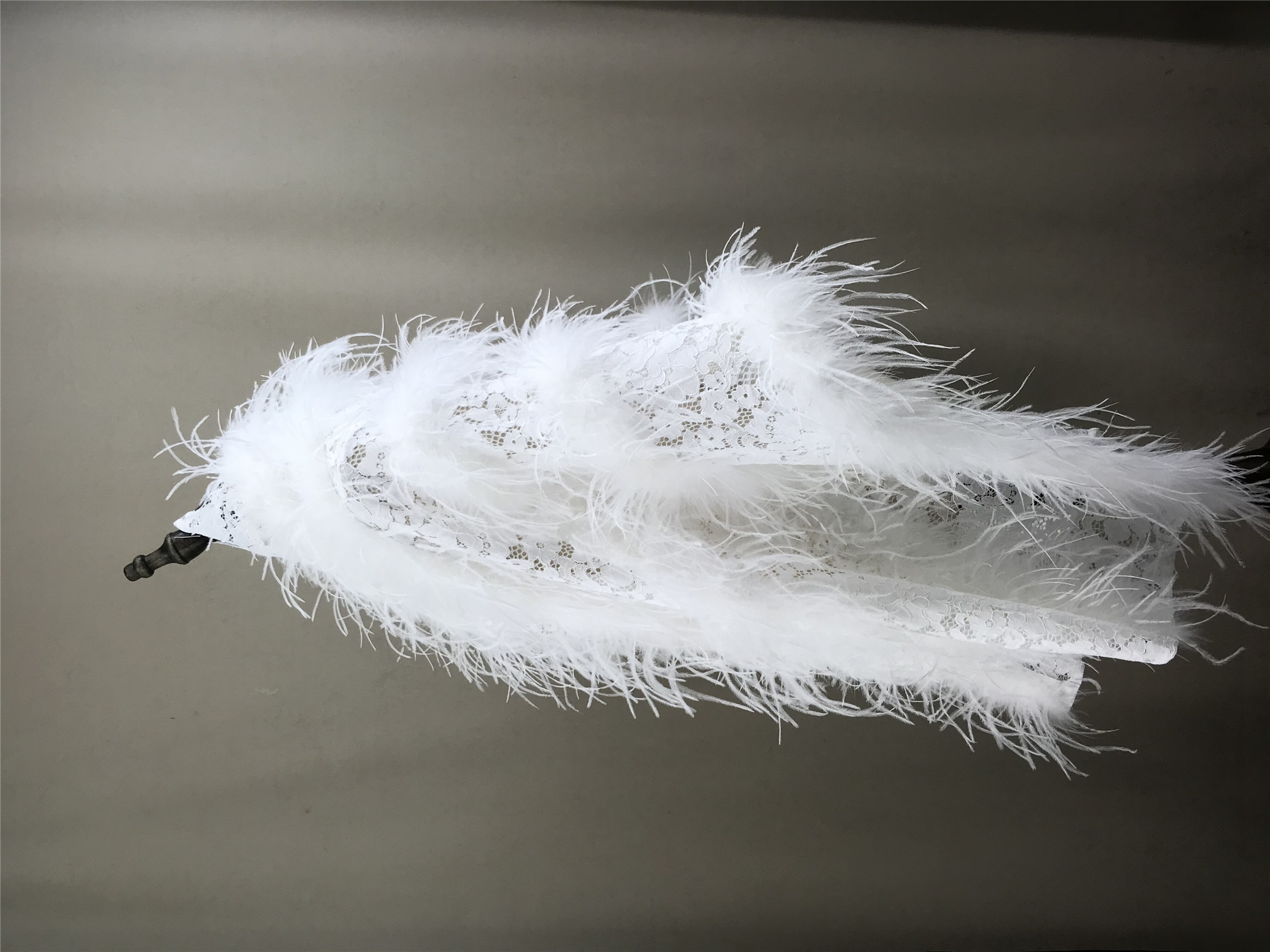 Real Ostrich Feather Lace Shaw – обзор и цена Stole Wedding Shawl
