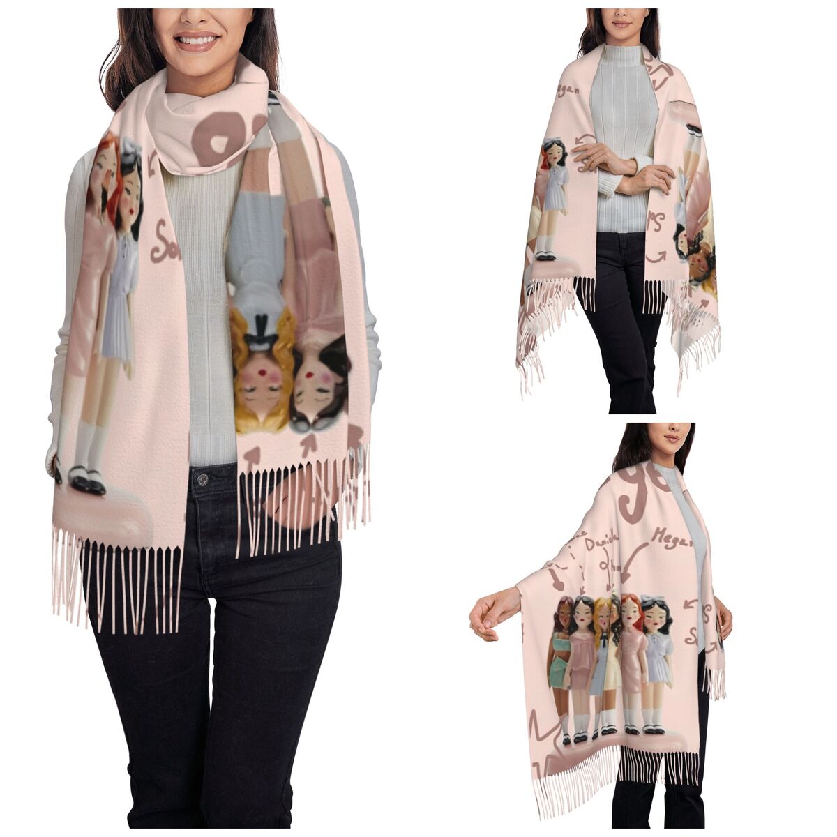 Katseye Kpop Idol Shawl Wrap W – обзор и цена Pashmina Wrap Large