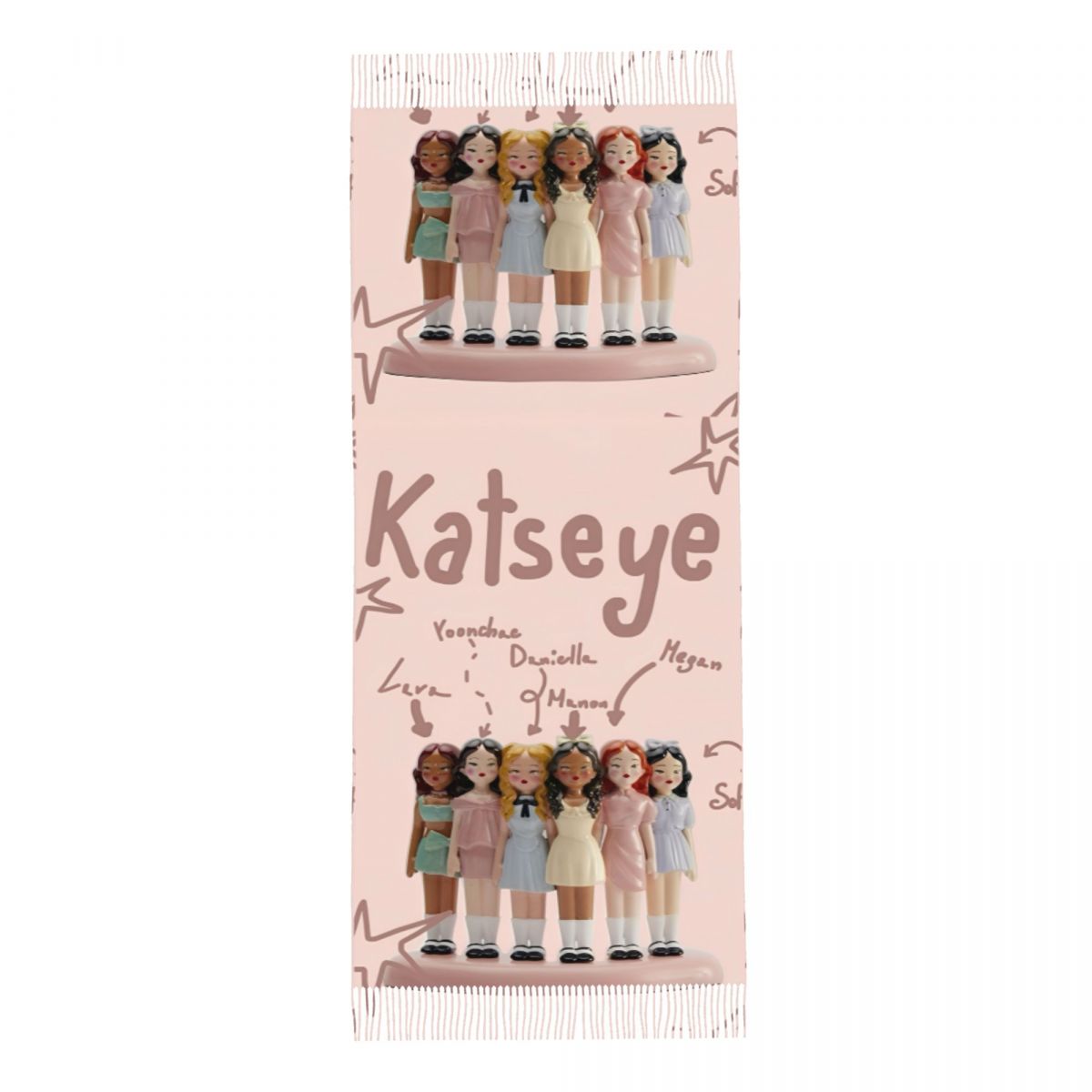 Katseye Kpop Idol Shawl Wrap W – обзор и цена Pashmina Wrap Large