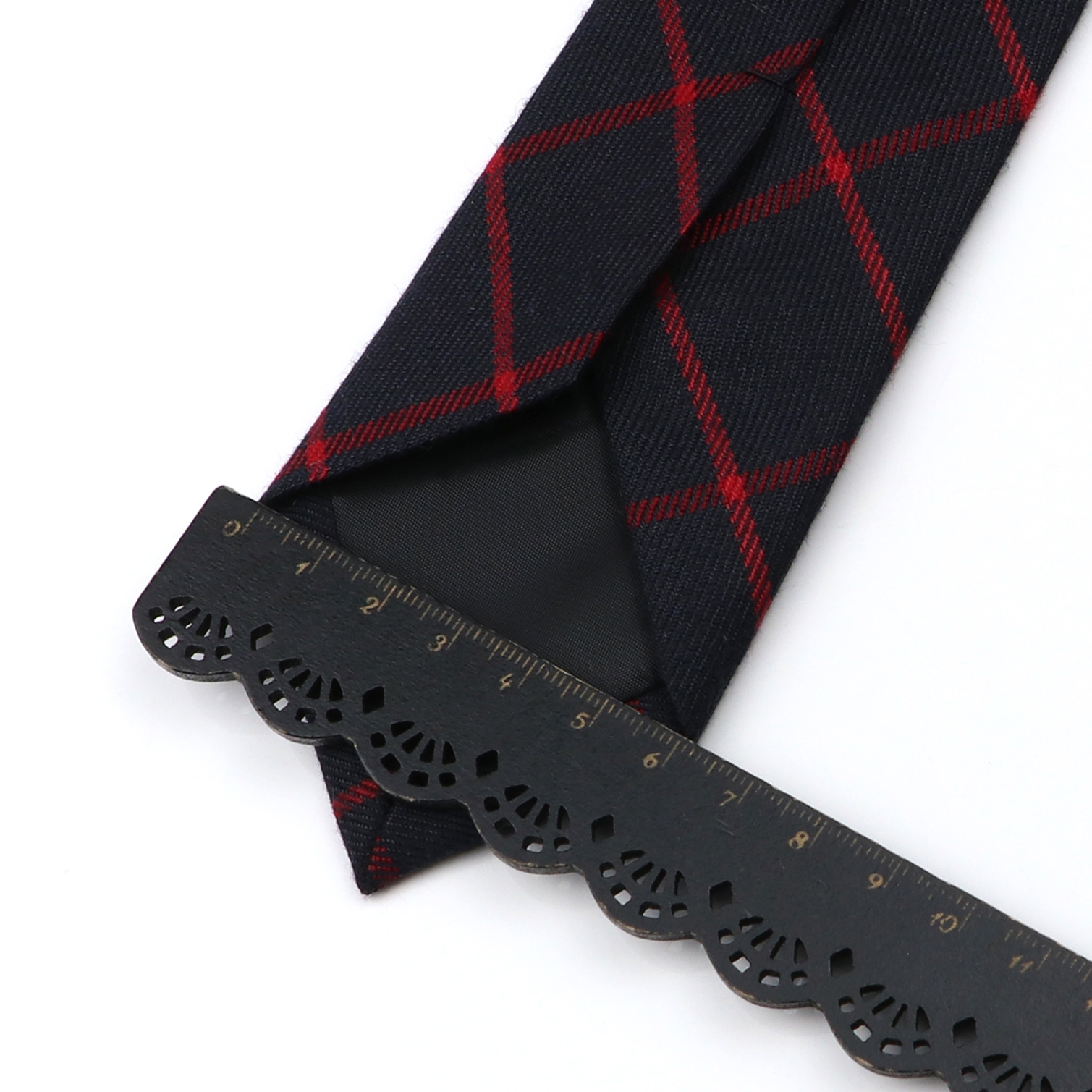 Classic Black Grey Plaid Cotto – обзор и цена Skinny Tie Men