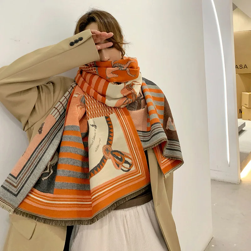 2024 New Luxury Winter Cashmer – обзор и цена Woven Scarf Blanket