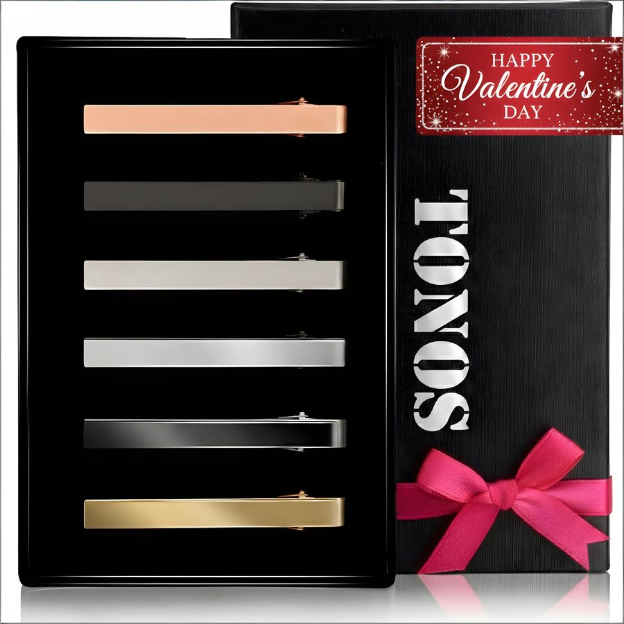 Clips for Men, 6 PACK Tie Clip – обзор и цена Tie Bar Set Gift