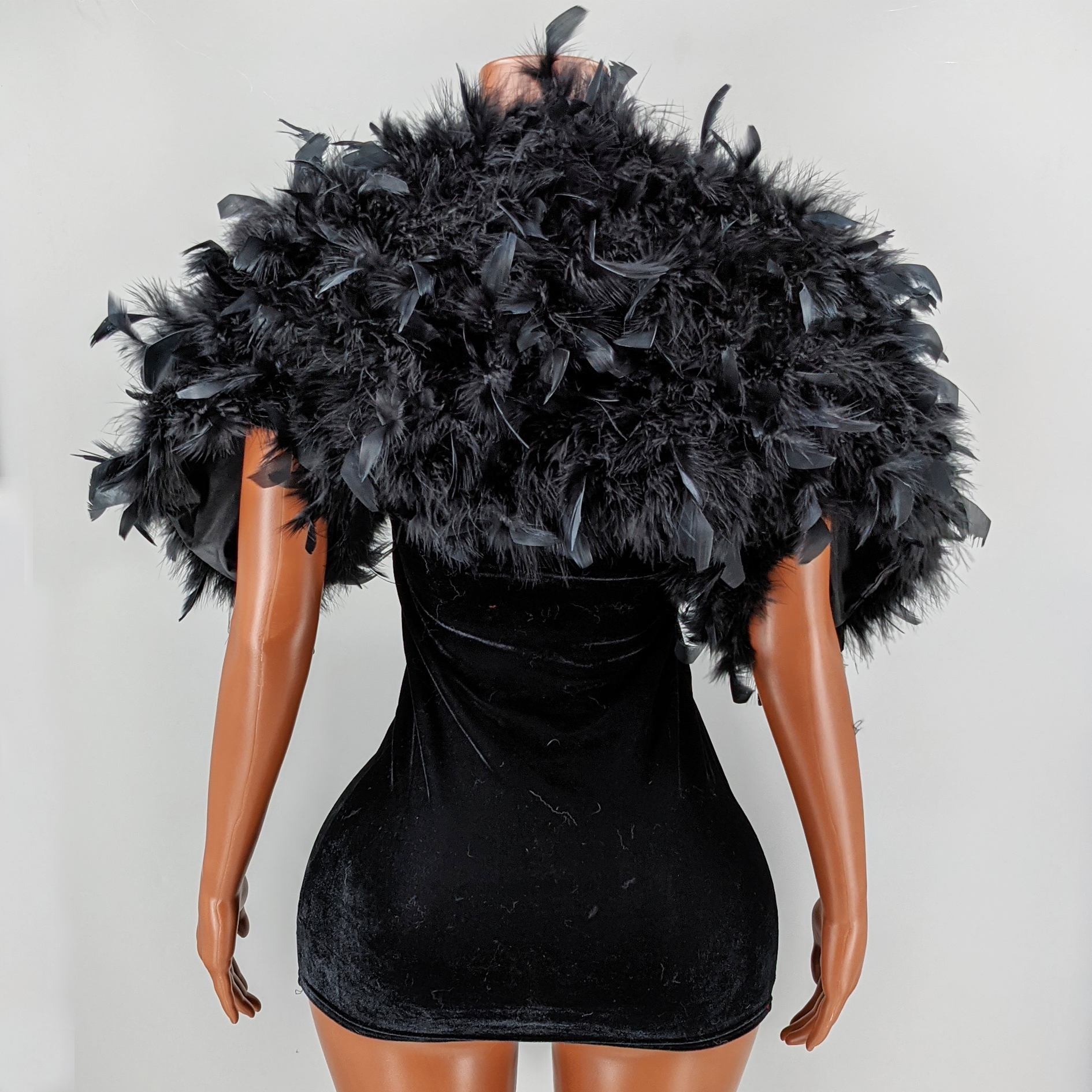 Black Feather Shawl for Women  – обзор и цена Stole Wedding Shawl