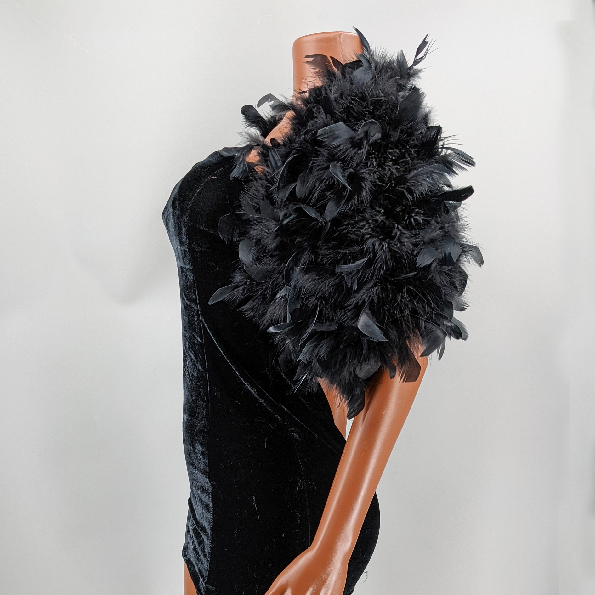 Black Feather Shawl for Women  – обзор и цена Stole Wedding Shawl