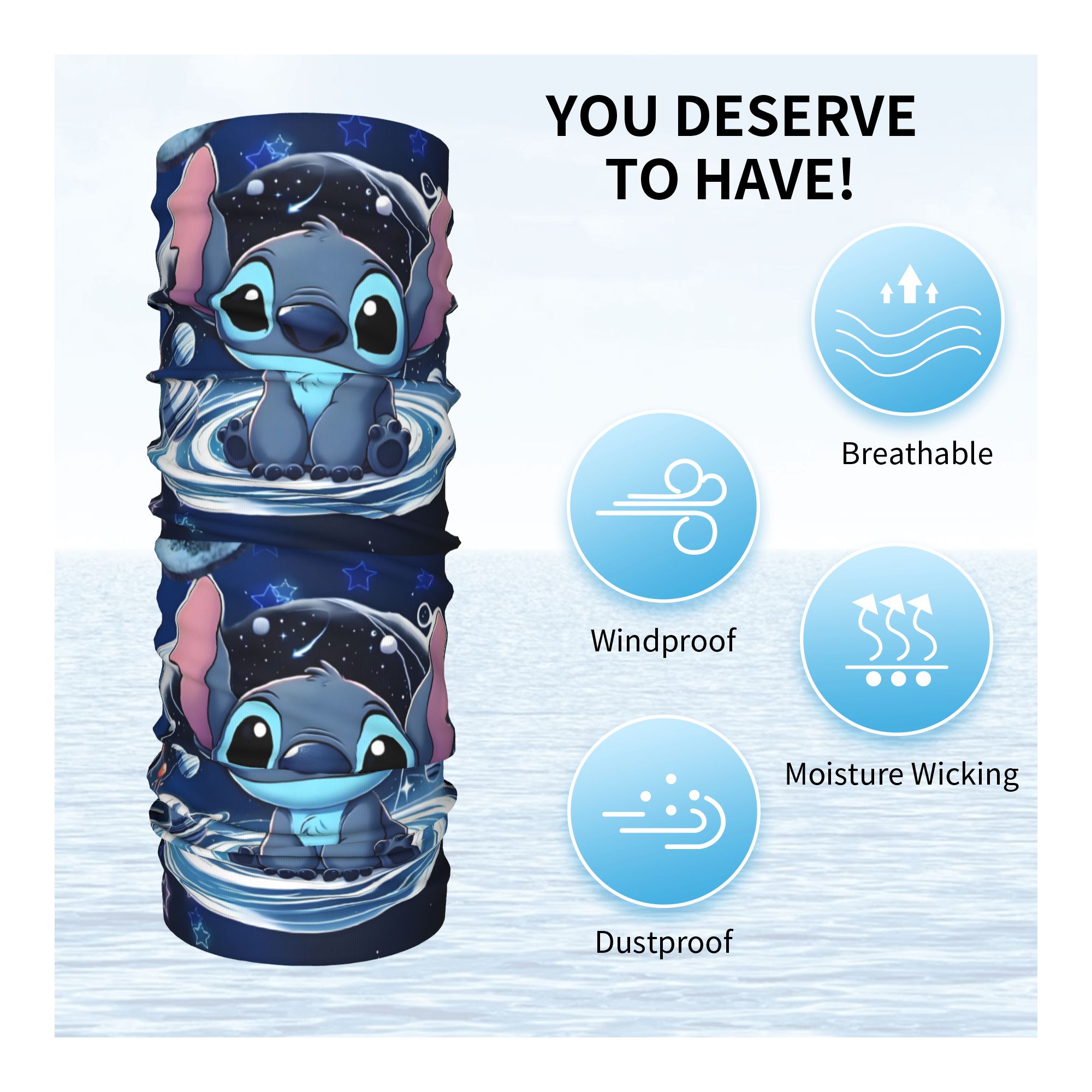 Custom S-Stitchs Animation Win – обзор и цена Neck Warmer Tube