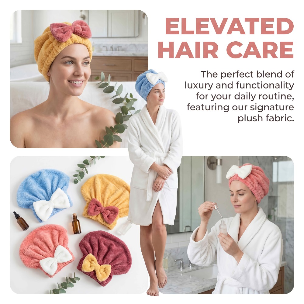 Microfiber Hair Drying Cap, Qu – обзор и цена Head Wrap Turban