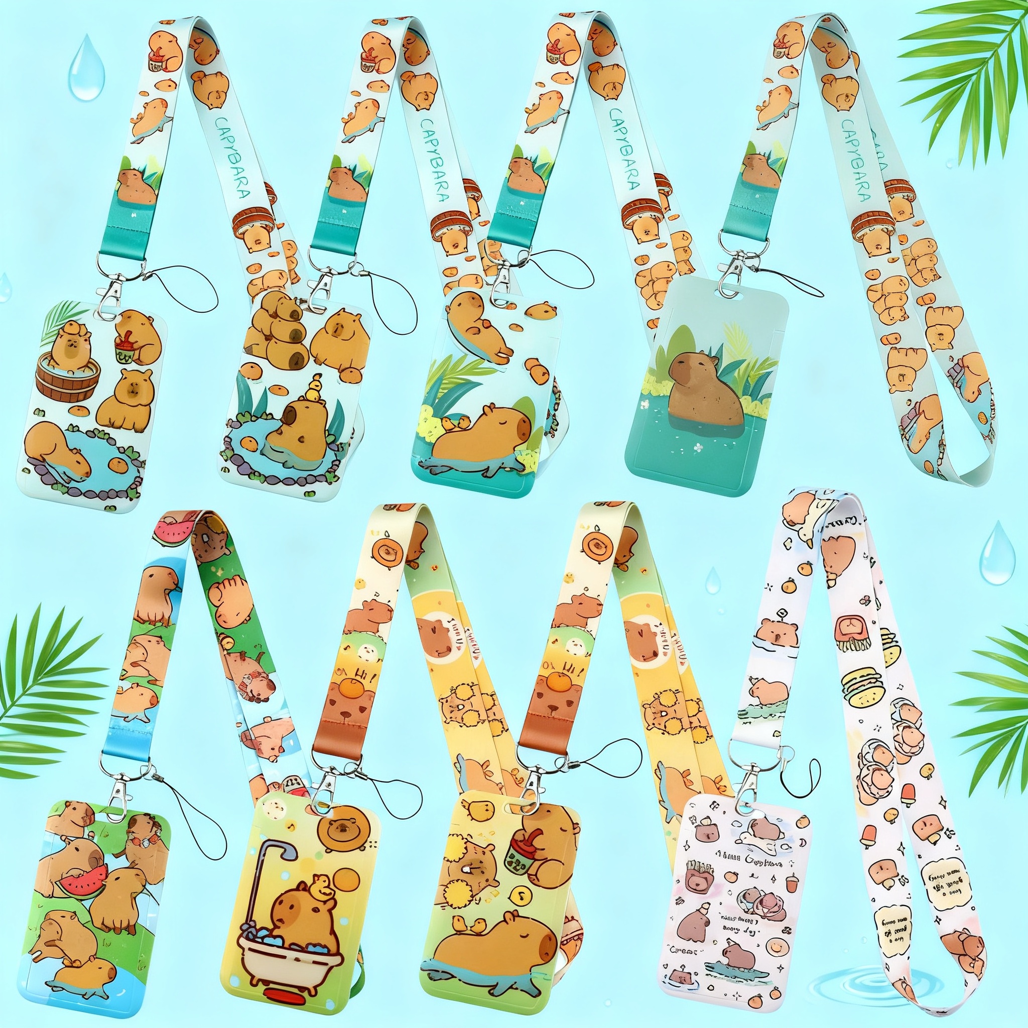 Cute Capybara Lanyards for Key – обзор и цена Lanyard Badge Holder