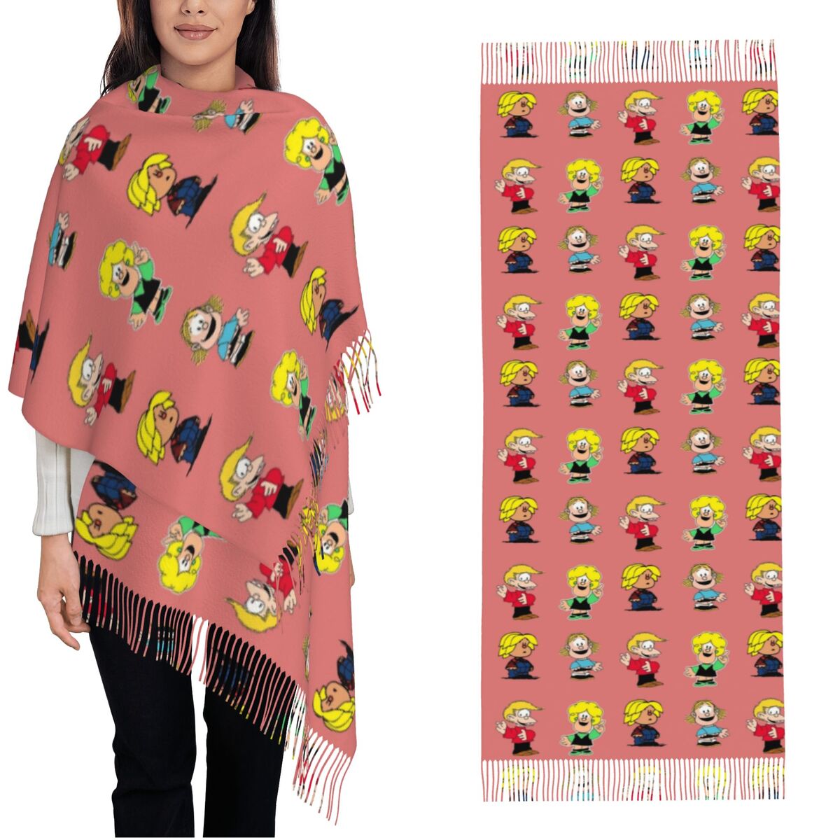 Womens Tassel Scarf Mafaldas C – обзор и цена Pashmina Wrap Large