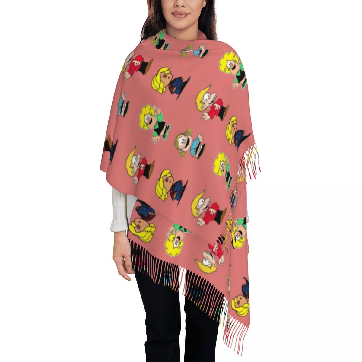 Womens Tassel Scarf Mafaldas C – обзор и цена Pashmina Wrap Large