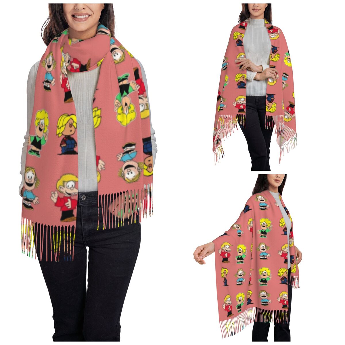 Womens Tassel Scarf Mafaldas C – обзор и цена Pashmina Wrap Large
